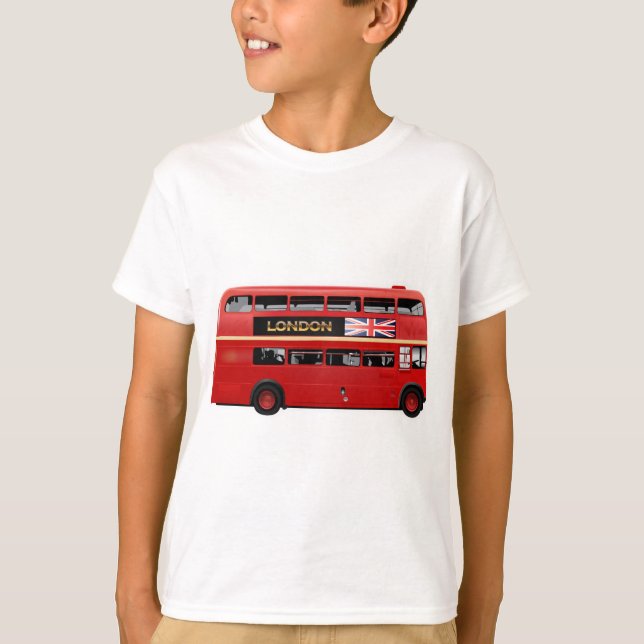 The Red London Double Decker Bus T-Shirt (Front)