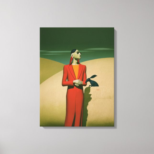 The Red Man Canvas Print (Front)