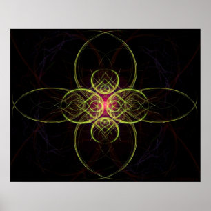 The Red Medallion By Alexandra Cook aka Linandara Poster