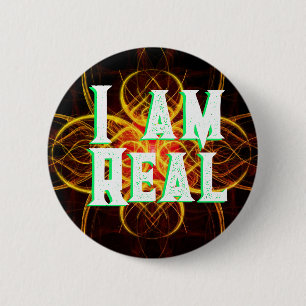 The Red MedallionI am Real 6 Cm Round Badge