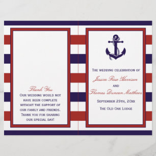 The Red & Navy Nautical Anchor Wedding Collection