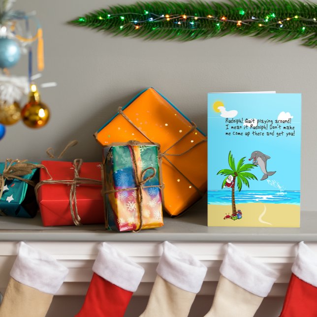 the Red-Nosed Dolphin Holiday Card (Creator Uploaded)