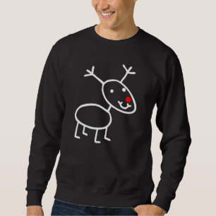 The Red Nosed Reindeer Rudolph Ugly Christmas Sweatshirt