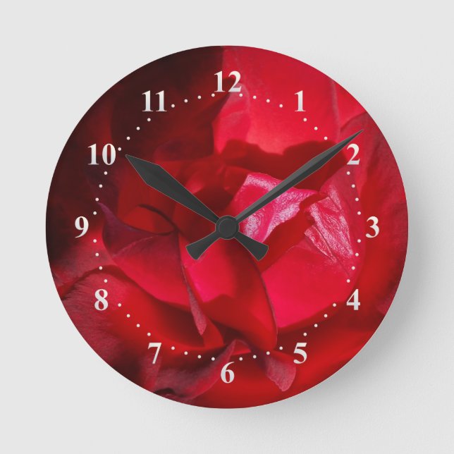 The red of autumn round clock (Front)