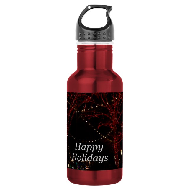 The Red Pair Greetings Water Bottle (Front)
