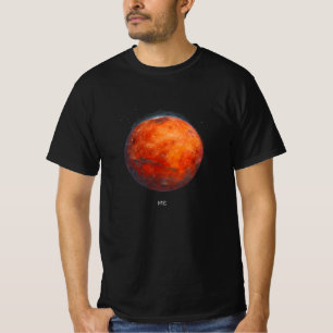 The Red Planet: Mars Watercolor T-Shirt