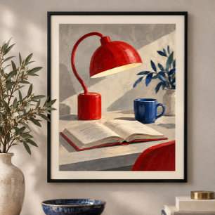 The Red Reading Lamp Art Print