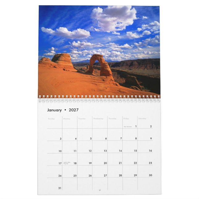 The Red Rock Custom Printed Calendar (Jan 2027)