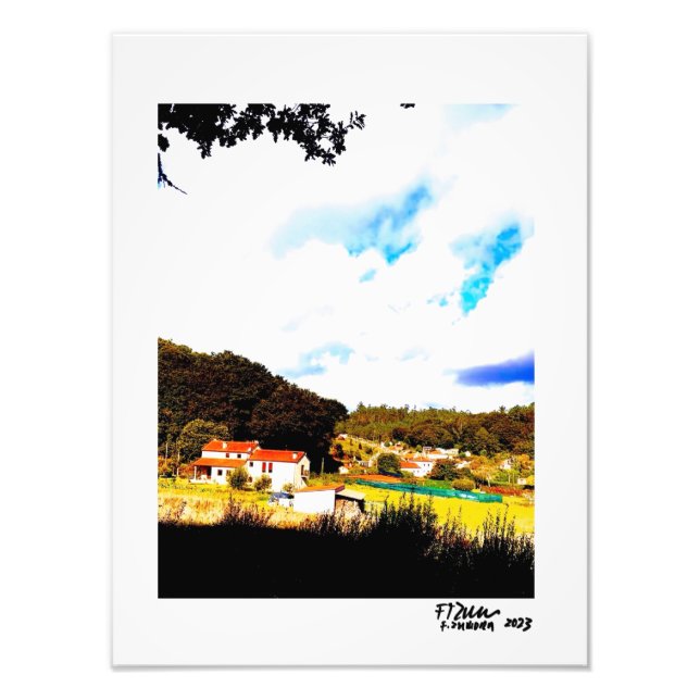 The Red Roof Photo Print (Front)