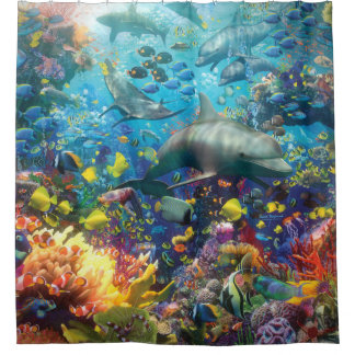 The Red Sea Shower Curtain