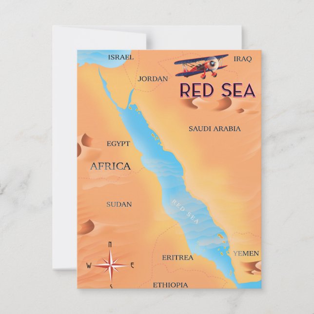 The Red Sea Travel Map (Front)