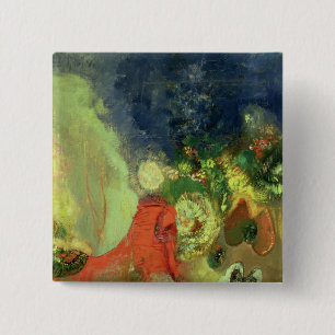 The Red Sphinx 15 Cm Square Badge