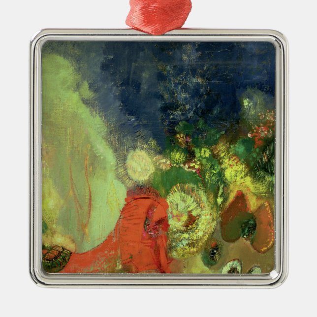 The Red Sphinx Metal Tree Decoration (Front)
