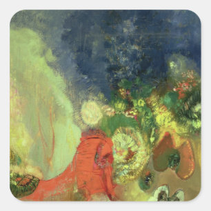 The Red Sphinx Square Sticker
