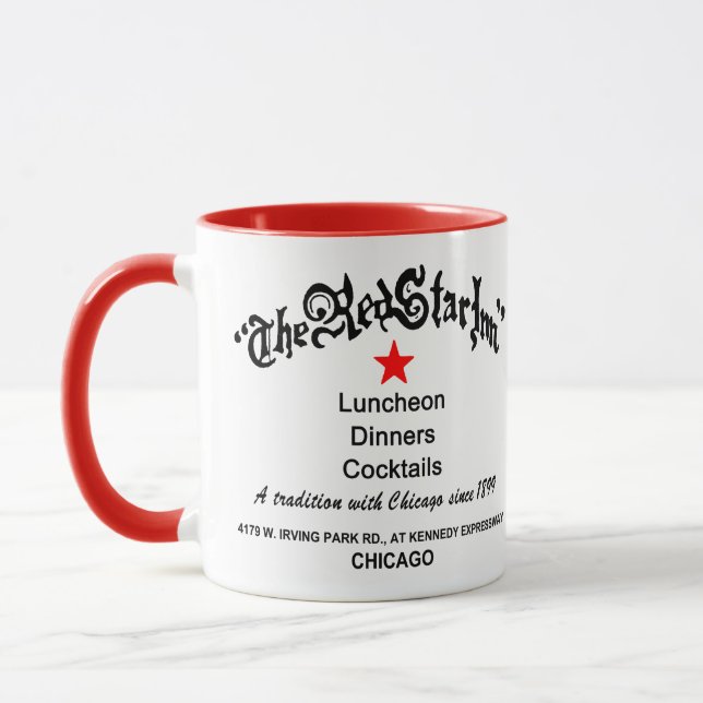 The Red Star Inn Restaurant, Chicago, IL Mug (Left)