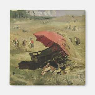 The Red Sunshade, c.1860 Magnet