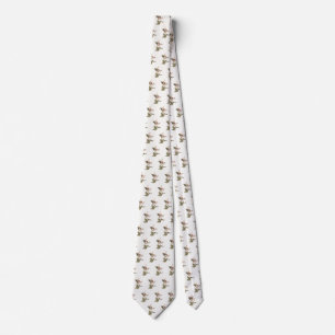 The Red-throated or Ruby-throated Hummingbird Tie