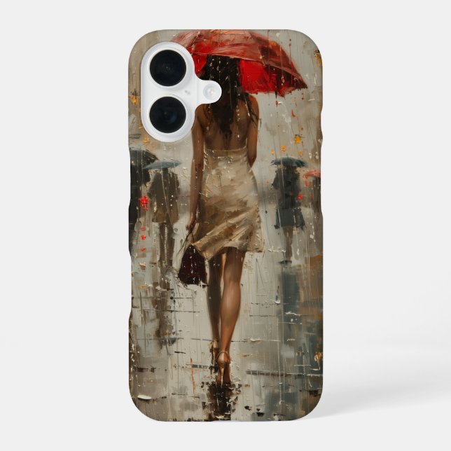 The Red Umbrella iPhone 16 Case (Back)