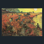The Red Vineyard by Vincent van Gogh Placemat<br><div class="desc">The Red Vineyard by Vincent van Gogh is a vintage fine art post impressionism daily life landscape painting featuring peasant farmers working in a fields on a farm at sunset. It was the only painting sold during van Gogh's lifetime. About the artist: Vincent Willem van Gogh was a Post Impressionist...</div>
