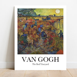 The Red Vineyard by Vincent van Gogh Poster