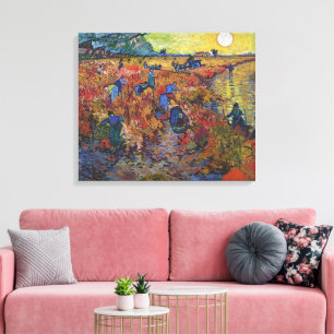 The Red Vineyard Vincent van Gogh Canvas Print