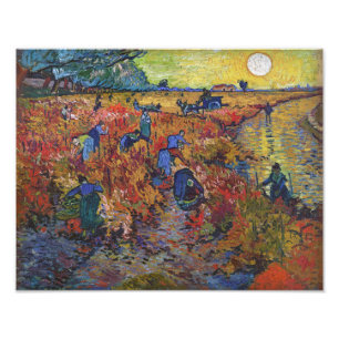 The Red Vineyard Vincent van Gogh Photo Print
