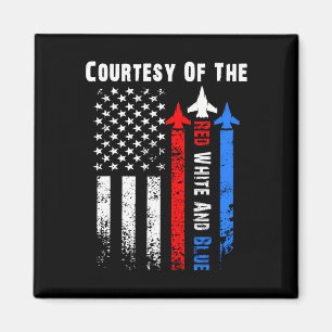 The Red White And Blue 4th Of July Patriotic Magnet