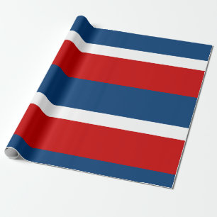 The Red White and Blue Matte Wrapping Paper
