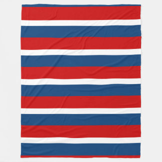 The Red White and Blue Tri-Striped Fleece Blanket