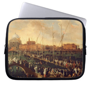 The Redentore Procession (oil on canvas) Laptop Sleeve