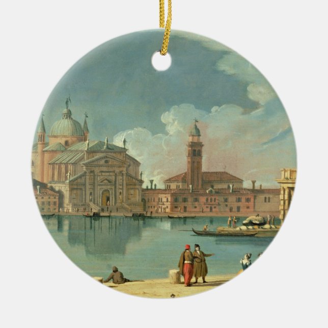 The Redentore, Venice Ceramic Tree Decoration (Front)