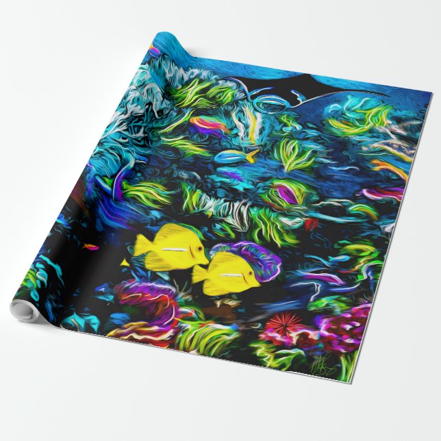 The Reef wrapping paper (Unrolled)