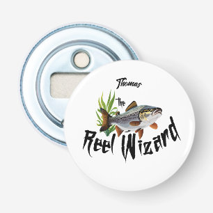The Reel Wizard Rainbow Trout  Bottle Opener