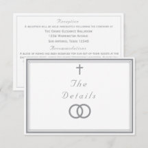 The Refined Catholic Silver & White Wedding