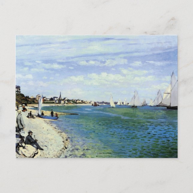 The Regatta at Saint-Adresse Postcard (Front)