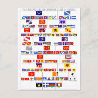 The Regional and Departmental Flags of France Postcard
