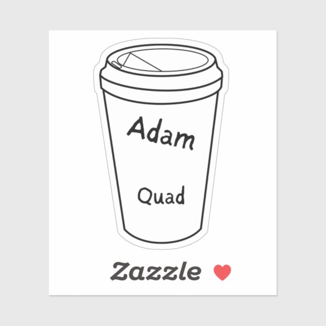 The Regulars of Amanda Lexie Adam Coffee Sticker (Sheet)