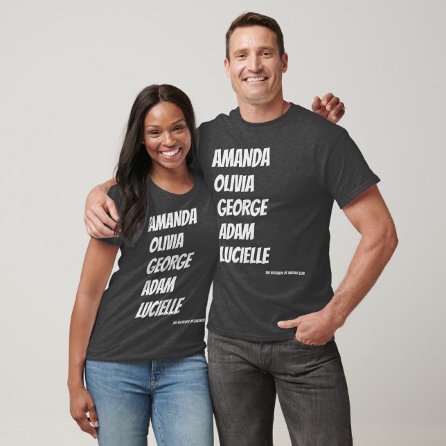 The Regulars of Amanda Lexie Names T Shirt (Unisex)
