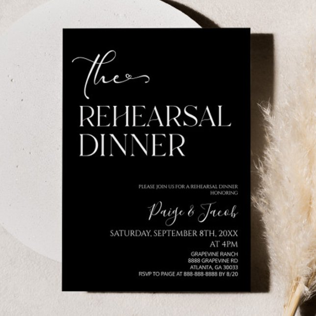 The Rehearsal Dinner Wedding Rehearsal Dinner Invitation (Creator Uploaded)