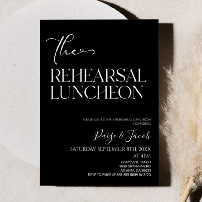 The Rehearsal Luncheon Wedding Rehearsal Luncheon Invitation (Creator Uploaded)