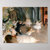 The Rehearsal Onstage by Edgar Degas
