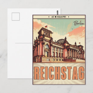 The Reichstag - Platz der Republik in berlin Postcard
