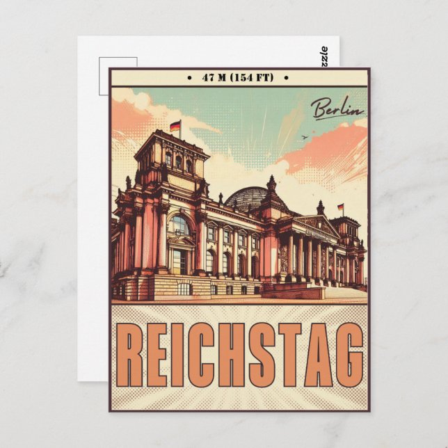 The Reichstag - Platz der Republik in berlin Postcard (Front/Back)