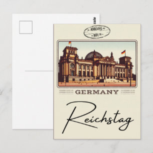 The Reichstag - Platz der Republik in berlin Postcard