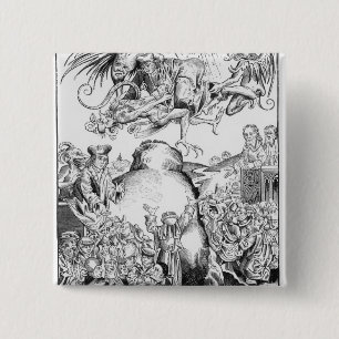 The Reign of Antichrist 15 Cm Square Badge