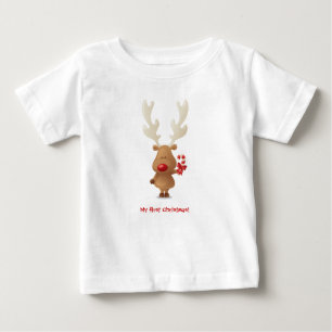 the reindeer baby tee