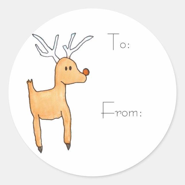 the Reindeer Gift Tags (Front)