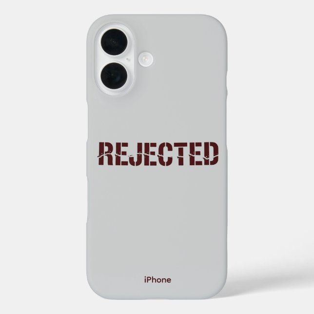 The Rejection Club iPhone 16 Case (Back)