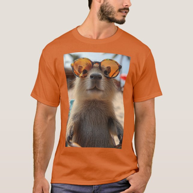 The relaxing capybara T-Shirt (Front)