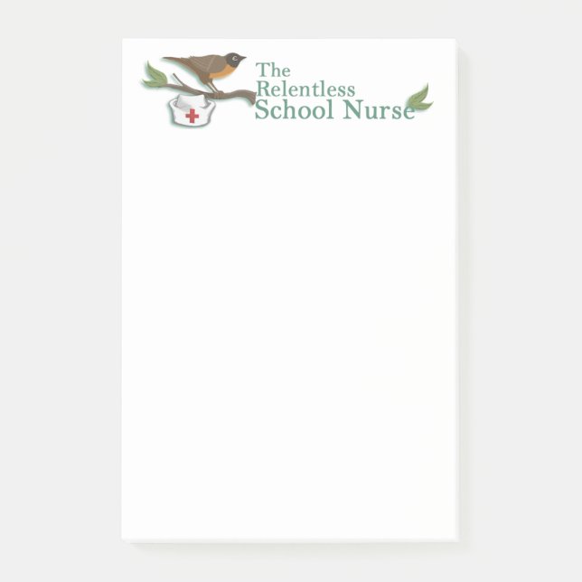 The Relentless School Nurse Jumbo Post-It Notes (Front)